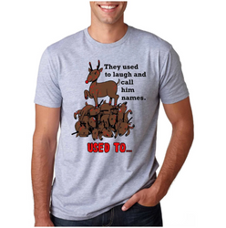 CrazyDog Tshirts Rudolph The Psychopath Reindeer T Shirt Funny Christmas Shirt Xmas Tee 99Rudolph-S